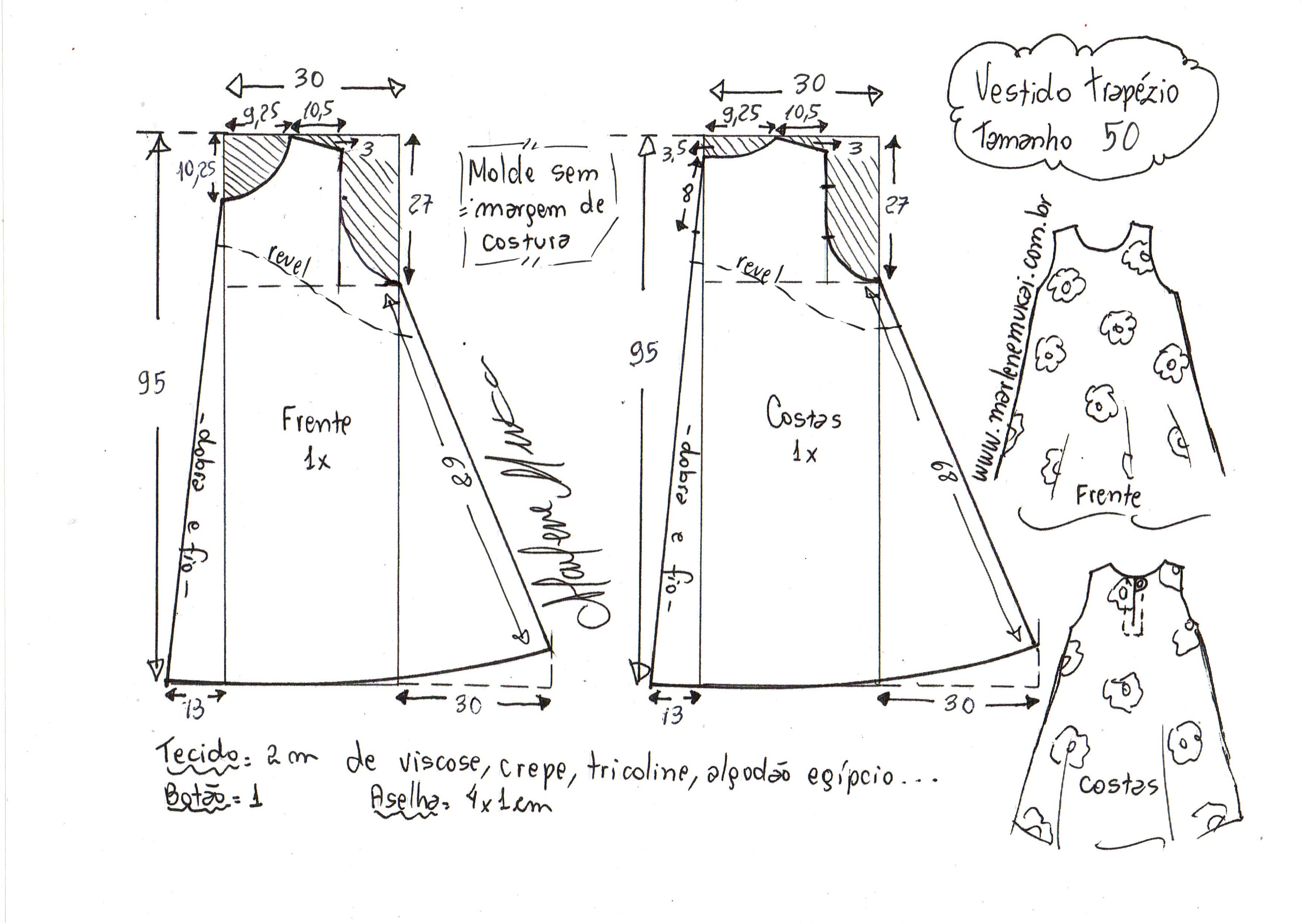 Vestido Trapezio 50