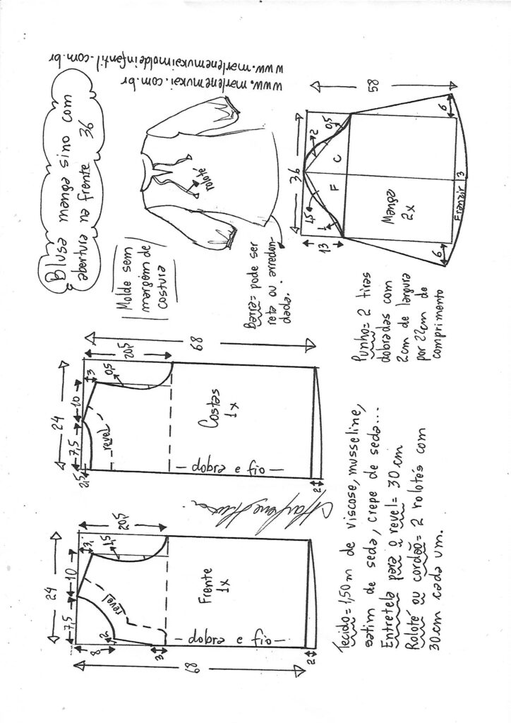 Blusa com abertura marlene mukai Clearance