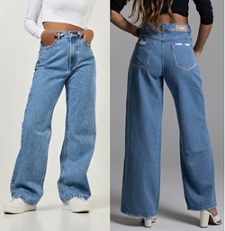 Calca Jeans Wide Leg 2