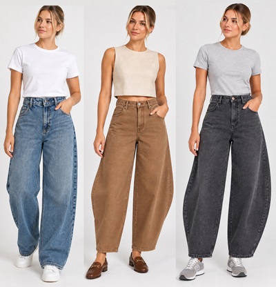 Calça jeans baloon ou balão